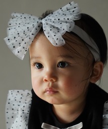 MAKE YOUR DAY | ドットチュールベビーヘアバンド(その他ベビー用品)