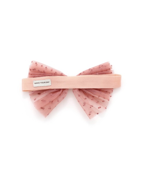 MAKE YOUR DAY（メイクユアデイ）の「ドットチュールベビーヘアバンド（その他ベビー用品・キッズ・ピンク/ブラック/アイボリー・FREE）」の13枚目の写真