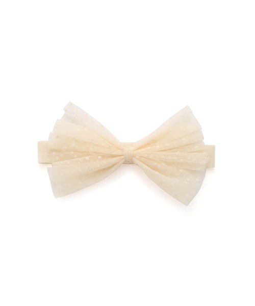 MAKE YOUR DAY（メイクユアデイ）の「ドットチュールベビーヘアバンド（その他ベビー用品・キッズ・ピンク/ブラック/アイボリー・FREE）」の11枚目の写真