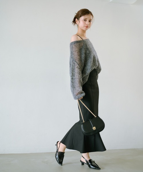 SNIDEL（スナイデル）の「ラウンドメタルショルダーバッグ（ショルダーバッグ・レディース・ブラック/ライトピンク/ベージュ・FREE）」の20枚目の写真