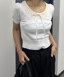 ネックレースニット