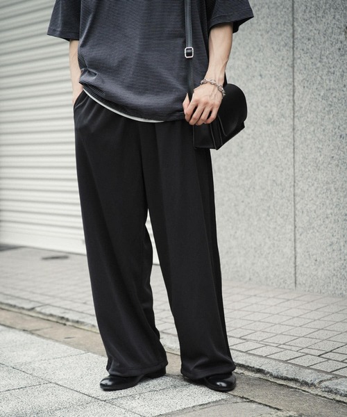 SENSE OF PLACE by URBAN RESEARCH(センスオブプレイスバイアーバンリサーチ)の「ジャージラインワイドパンツ(その他パンツ・メンズ・その他3/その他2/その他1/その他4・LARGE/MEDIUM)」の6枚目の写真