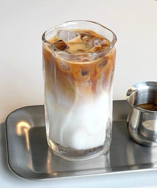@ほぉ～むカフェ　ランクアップ記念グラス　非売品 waveニュアンスカフェグラス（グラス/マグカップ/タンブラー）｜Made