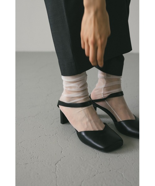 STYLEMIXER(スタイルミキサー)の「スクエアラウンドヒールサンダル(サンダル・レディース・ゴールド/ブラック/シルバー・SMALL/LARGE/MEDIUM)」の15枚目の写真