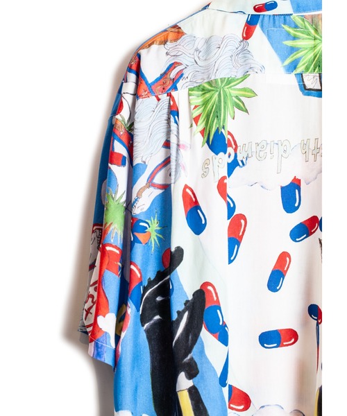 SEVESKIG（セヴシグ）の「SEVESKIG/セブシグ/Psychedelic Aloha Shirt Ver,RIDAWO（シャツ/ブラウス・メンズ・A/B・SMALL/MEDIUM/LARGE/X-LARGE）」の3枚目の写真
