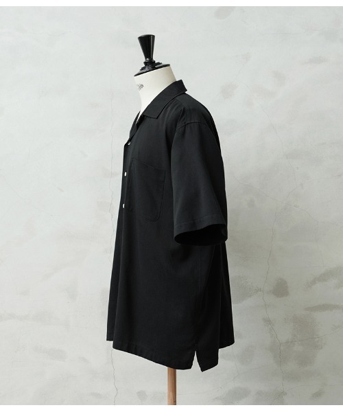 WAIPER.inc(ワイパーインク)の「コットンレーヨン オープンカラーシャツ ソリッドカラー WAIPER.inc WP1063(シャツ/ブラウス・メンズ・ブラック/ネイビー/ブラウン系その他/オレンジ/ミント/チャコールグレー・M/L/XL/XXL/S)」の12枚目の写真