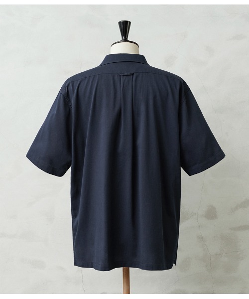 WAIPER.inc(ワイパーインク)の「コットンレーヨン オープンカラーシャツ ソリッドカラー WAIPER.inc WP1063(シャツ/ブラウス・メンズ・ブラック/ネイビー/ブラウン系その他/オレンジ/ミント/チャコールグレー・M/L/XL/XXL/S)」の10枚目の写真