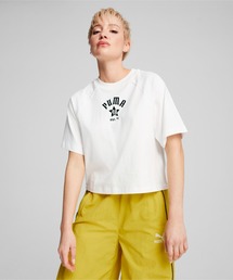 PUMA プーマ ウィメンズ CLASSICS PLAY.LOUD. リラックス 半袖 Tシャツ
