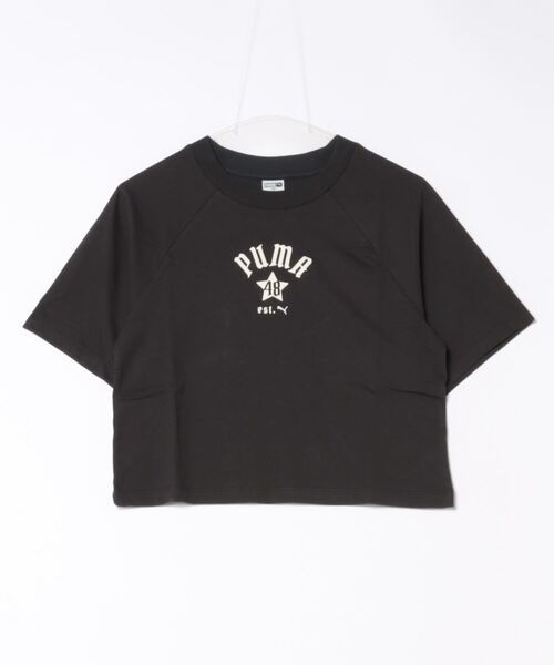 PUMA(プーマ)の「PUMA プーマ ウィメンズ CLASSICS PLAY.LOUD. リラックス 半袖 Tシャツ(Tシャツ/カットソー・レディース・ホワイト/ブラック・X-LARGE/LARGE/SMALL/MEDIUM)」の9枚目の写真