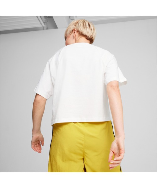 PUMA(プーマ)の「PUMA プーマ ウィメンズ CLASSICS PLAY.LOUD. リラックス 半袖 Tシャツ(Tシャツ/カットソー・レディース・ホワイト/ブラック・X-LARGE/LARGE/SMALL/MEDIUM)」の6枚目の写真