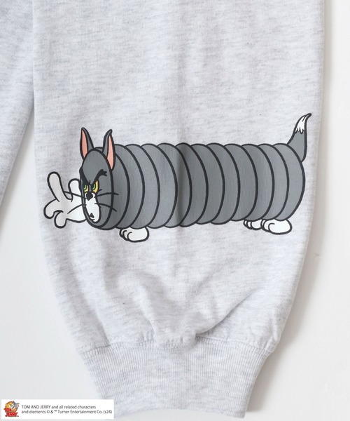 Tom&Jerry(トムアンドジェリー)の「Tom and Jerry ×SEQUENZ/トムとジェリー ×シークエンズ コラージュ プリント オーバーサイズロンT 長袖 レディース メンズ(Tシャツ/カットソー・レディース・ブラック/アッシュグレー・M/L/LL)」の10枚目の写真