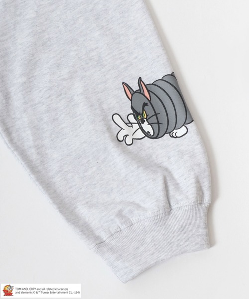 Tom&Jerry(トムアンドジェリー)の「Tom and Jerry ×SEQUENZ/トムとジェリー ×シークエンズ コラージュ プリント オーバーサイズロンT 長袖 レディース メンズ(Tシャツ/カットソー・レディース・ブラック/アッシュグレー・M/L/LL)」の11枚目の写真