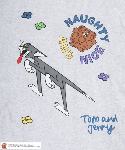 Tom&Jerry(トムアンドジェリー)の「Tom and Jerry ×SEQUENZ/トムとジェリー ×シークエンズ コラージュ プリント オーバーサイズロンT 長袖 レディース メンズ(Tシャツ/カットソー・レディース・ブラック/アッシュグレー・M/L/LL)」の13枚目の写真