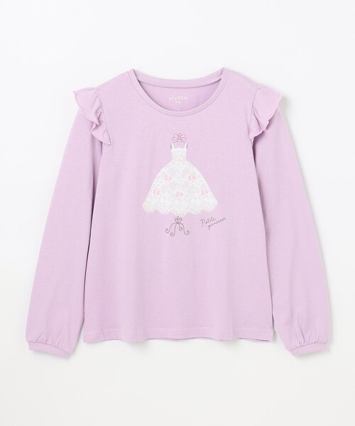 ANY(エニィ)の「【WEB限定】7daysプリントTシャツ(Tシャツ/カットソー・キッズ・ピンク系/サックスブルー系/アイボリー系/ネイビー系/ライラック系・140/150/160)」の17枚目の写真