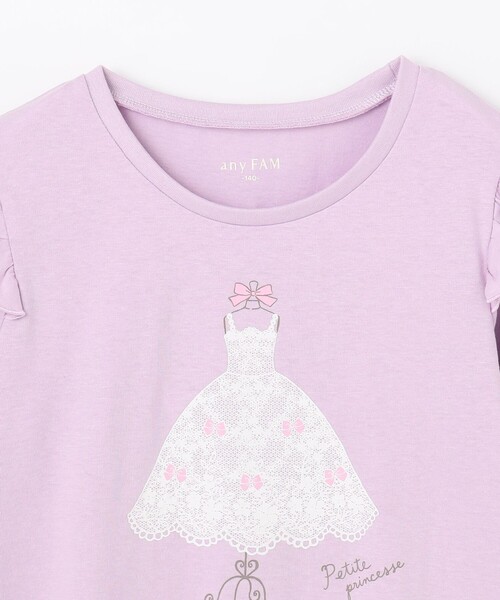 ANY(エニィ)の「【WEB限定】7daysプリントTシャツ(Tシャツ/カットソー・キッズ・ピンク系/サックスブルー系/アイボリー系/ネイビー系/ライラック系・140/150/160)」の19枚目の写真
