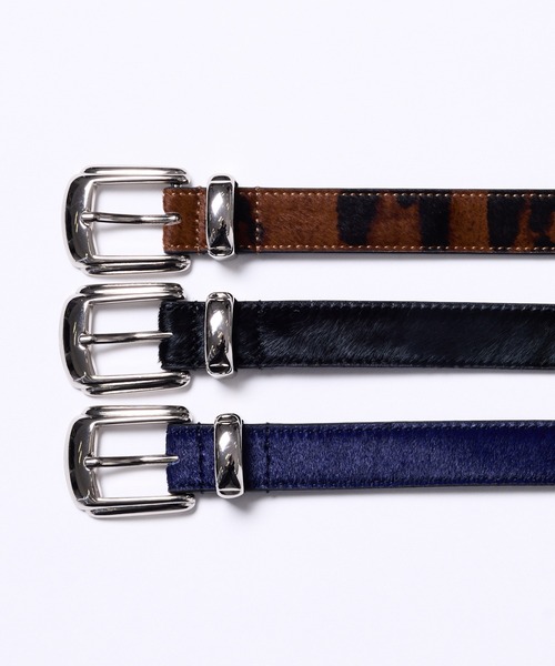 AIVER（アイバー）の「AIVER　ハラコベルト（ベルト・メンズ・レオパード/ロイヤルブルー/ブラック・SMALL/LARGE）」の13枚目の写真