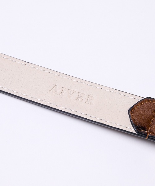 AIVER（アイバー）の「AIVER　ハラコベルト（ベルト・メンズ・レオパード/ロイヤルブルー/ブラック・SMALL/LARGE）」の9枚目の写真