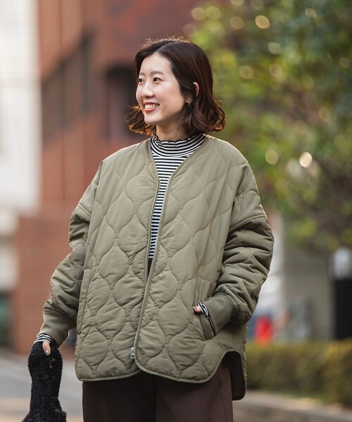 セール】【そうコレ! 】6ヵ月”着ルト'アウター/撥水キルトブルゾン