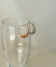 メタルフック ドロップピアス-metal hook drop pierce-