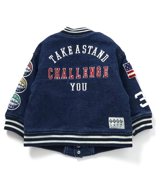 F.O.KIDS(エフオーキッズ)の「カスタムバーシティジャケット(ダウンジャケット/コート・キッズ・ブラック/レインボー/インディゴブルー・80/90/100/110/120/130/140/150)」の20枚目の写真
