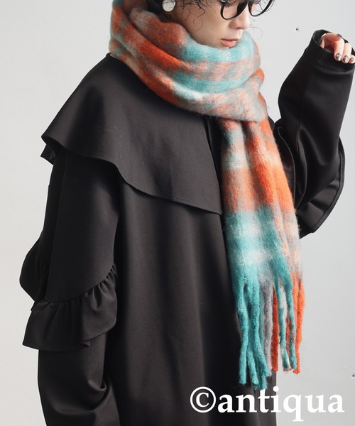 antiqua(アンティカ)の「フリルポンチワンピース(ワンピース・レディース・ブラック・ONESIZE)」の20枚目の写真