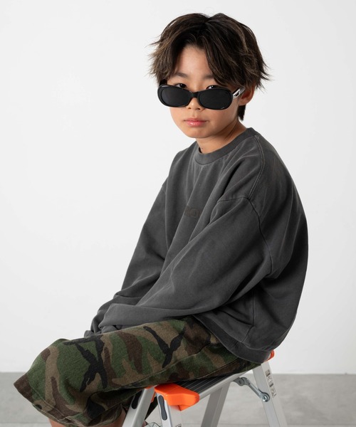 SHORT ROUND（ショートラウンド）の「SHORT ROUND/ロゴプルオーバー(JUNIOR)（スウェット・キッズ・スミクロ・150/130）」の3枚目の写真