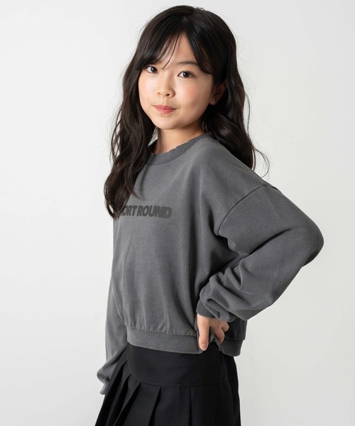 SHORT ROUND（ショートラウンド）の「SHORT ROUND/ロゴプルオーバー(JUNIOR)（スウェット・キッズ・スミクロ・150/130）」の7枚目の写真