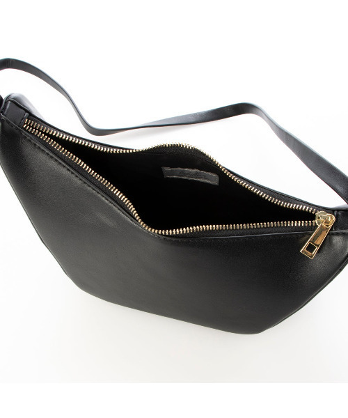 cache cache（カシュ カシュ）の「カシュカシュ cachecache / アシンメトリー舟型ショルダーバッグ（ショルダーバッグ・レディース・ブラック/アイボリー/キャメル・FREE）」の11枚目の写真