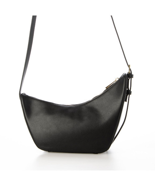 cache cache（カシュ カシュ）の「カシュカシュ cachecache / アシンメトリー舟型ショルダーバッグ（ショルダーバッグ・レディース・ブラック/アイボリー/キャメル・FREE）」の9枚目の写真