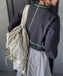 ENIM BY VICKY（エニムバイビッキー）の「2wayスリーブオーバークロップドトップス《手洗い可能》（Tシャツ/カットソー）」