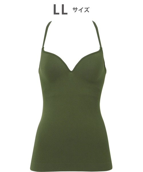 GOCOCi（ゴコチ）の「「GOCOCi ゴコチ」　カップ付きインナー（インナーウェア/肌着・レディース・ベージュ/ライトピンク/アイボリー/ブラック/ブルー/グリーン・LL(UB-)/LL）」の4枚目の写真