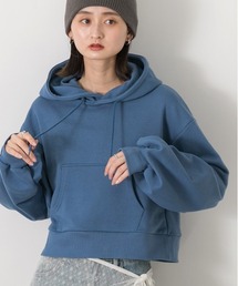 ポケット付き 裏毛ショートフーディー