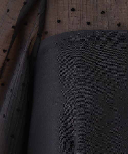 couture brooch（クチュールブローチ）の「◆ハートフロッキードッキングチュニック（チュニック・レディース・ブラック系/ホワイト系3・40/38）」の9枚目の写真