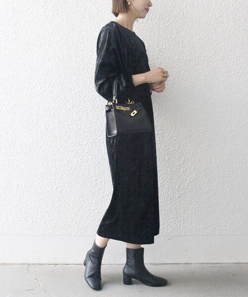 セール】SHIPS any:〈手洗い可能〉クラッシュ ベロア ボリューム  