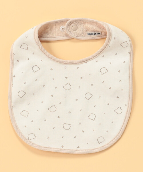COMME CA ISM(コムサイズム)の「【リバーシブル】クマ耳付き スタイ(その他ベビー用品・キッズ・モカ/アイボリー・FREE)」の3枚目の写真