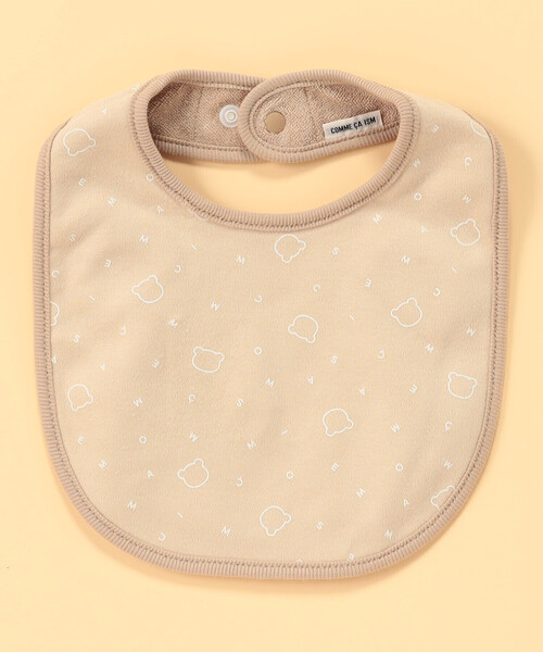 COMME CA ISM(コムサイズム)の「【リバーシブル】クマ耳付き スタイ(その他ベビー用品・キッズ・モカ/アイボリー・FREE)」の4枚目の写真