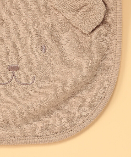 COMME CA ISM(コムサイズム)の「【リバーシブル】クマ耳付き スタイ(その他ベビー用品・キッズ・モカ/アイボリー・FREE)」の6枚目の写真