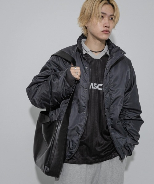 ナイロン　ブルゾン セール】『ユニセックス』ナイロンギャザースタンドブルゾン