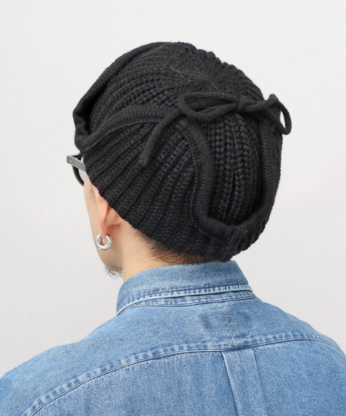 【H】LMアルティエリ　カシミヤエルフニットキャップ・ビーニー H様専用】LMアルティエリ カシミヤエルフニットキャップ・ビーニー