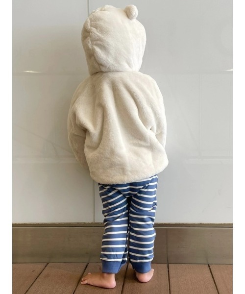 GAP（ギャップ）の「くまさんポンチョ（ベビー）（ポンチョ・キッズ・ベージュ・80ｃｍ/90cm）」の9枚目の写真