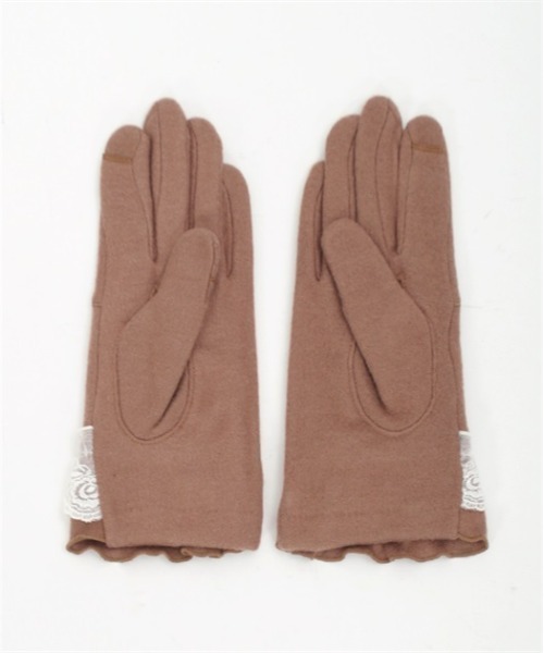 axes femme（アクシーズファム）の「レースアップベロアリボン手袋（手袋・レディース・ベージュ/ワイン/ブラック・FREE）」の14枚目の写真