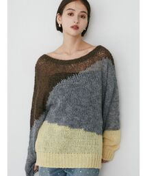 MURUA | ブロックシアーニット【WEB限定】(ニット/セーター)