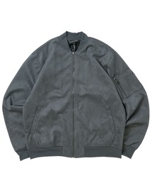 faux suede ma-1 design blouson/スウェードタッチ MA-1 デザイン ブルゾン