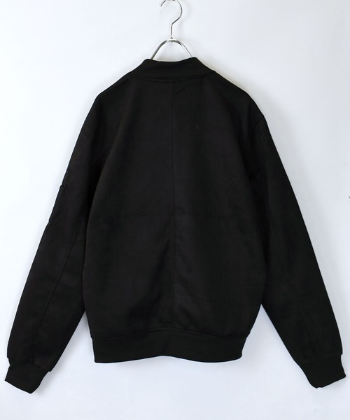 Starting Over（スターティングオーバー）の「faux suede ma-1 design blouson/スウェードタッチ MA-1 デザイン ブルゾン（ブルゾン・メンズ・チャコールグレー/オフホワイト/サックスブルー/ブラック・XL/L/M）」の6枚目の写真