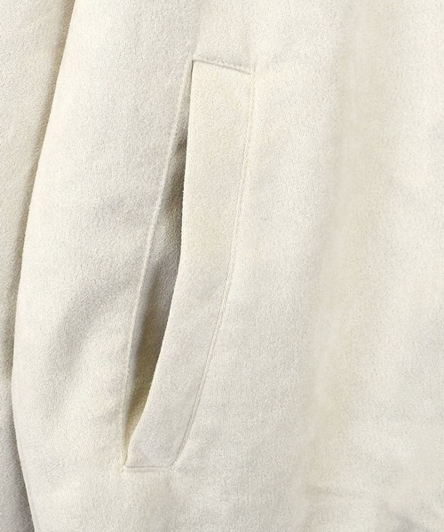Starting Over（スターティングオーバー）の「faux suede ma-1 design blouson/スウェードタッチ MA-1 デザイン ブルゾン（ブルゾン・メンズ・チャコールグレー/オフホワイト/サックスブルー/ブラック・XL/L/M）」の11枚目の写真