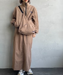 [THOUSAND MILE/サウザンド マイル] 別注 コーデュロイ ハイネックブルゾン&タイトスカートセットアップ