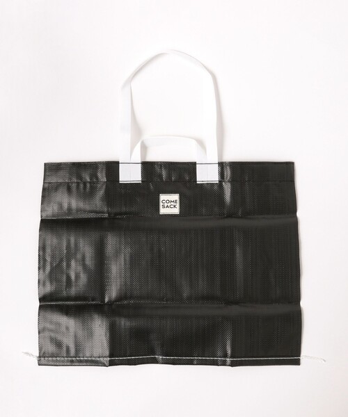 BEAMS JAPAN（ビームス　ジャパン）の「【別注】COMESACK / マルシェ バッグ 大（トートバッグ・レディース・ブラック/ベージュ・ONE SIZE）」の5枚目の写真