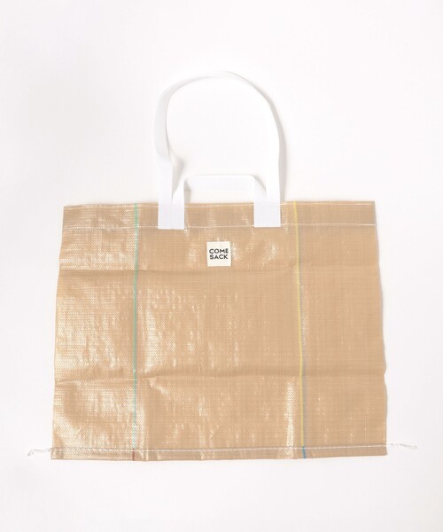 BEAMS JAPAN（ビームス　ジャパン）の「【別注】COMESACK / マルシェ バッグ 大（トートバッグ・レディース・ブラック/ベージュ・ONE SIZE）」の13枚目の写真