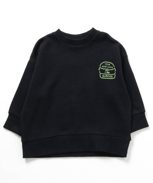 BREEZE(ブリーズ)の「【WEB限定】カレッジバリエーショントレーナー(スウェット・キッズ・グリーン/キナリ/オレンジ/グレー/レインボー/イエロー/パープル/ワインレッド/ライム/サックスブルー/ブラック・140/150/80/90/100/110/130/120)」の2枚目の写真