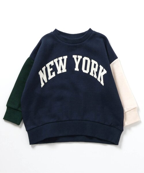 BREEZE（ブリーズ）の「【WEB限定】カレッジバリエーショントレーナー（スウェット・キッズ・グリーン/キナリ/オレンジ/グレー/レインボー/イエロー/パープル/ワインレッド/ライム/サックスブルー/ブラック・140/150/80/90/100/110/130/120）」の17枚目の写真